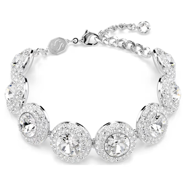 Swarovski Una Angelic ezüst színű karkötő kristályokkal 5735343