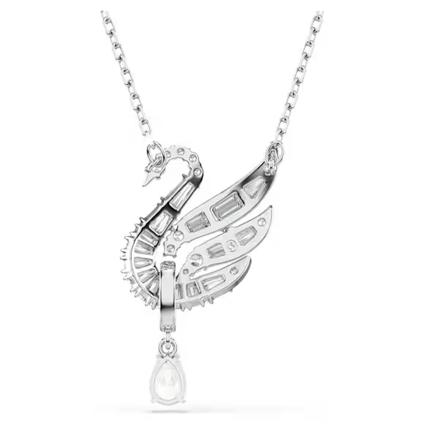 Swarovski Ezüst színű hattyú nyaklánc függő kristállyal 5723387