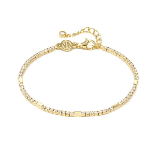 Nomination Petite sparkle aranyozott ezüst tenisz karkötő 242301/012