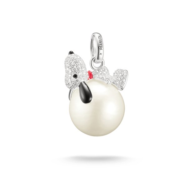 Thomas Sabo Snoopy pávé köves ezüst medál hógömbön PE990-691-14