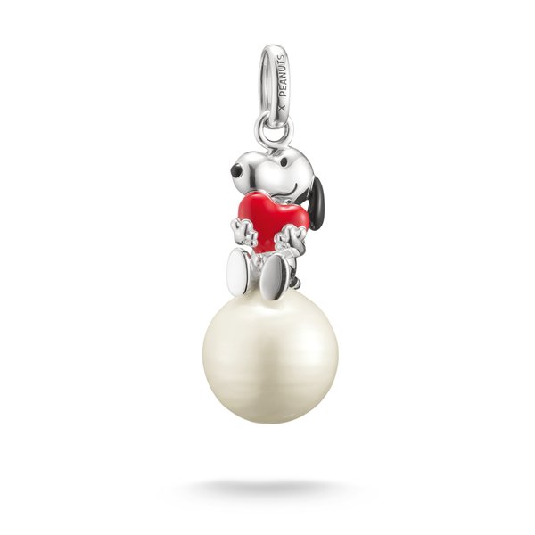 Thomas Sabo Snoopy szívvel ezüst medál hógömbön PE991-664-14