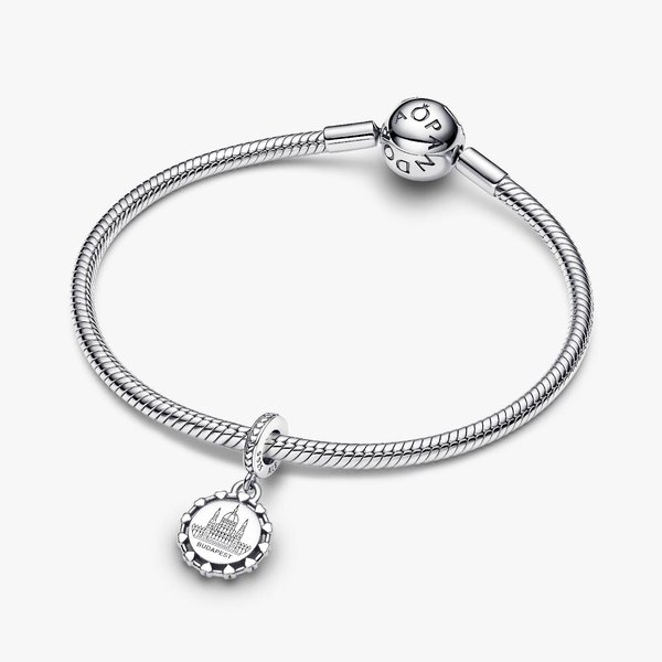 Pandora ékszer Magyar Parlament gravírozható ezüst charm 793928C00_E005