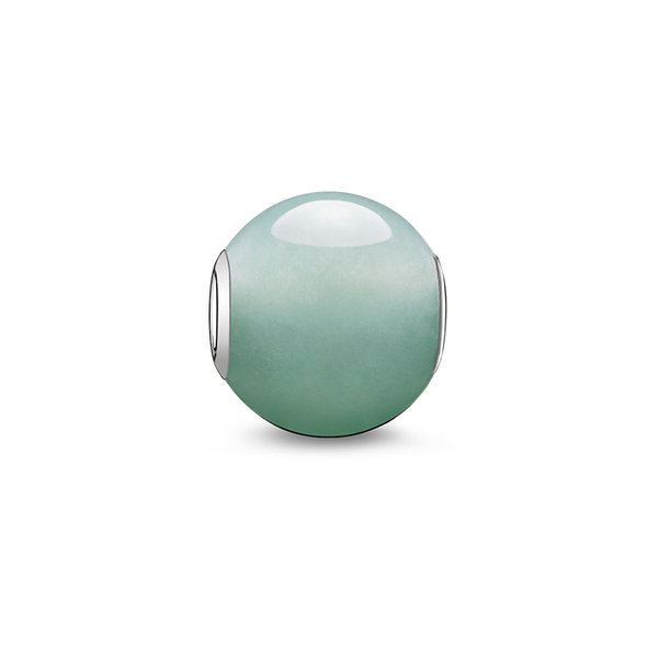 Thomas Sabo Zöld aventurin ezüst karma gyöngy K0049-010-6