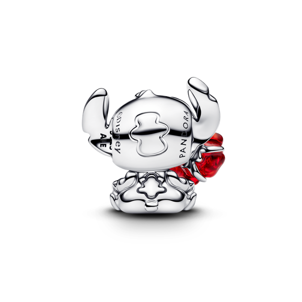 Pandora ékszer Disney Stitch rózsával ezüst charm 794378C01