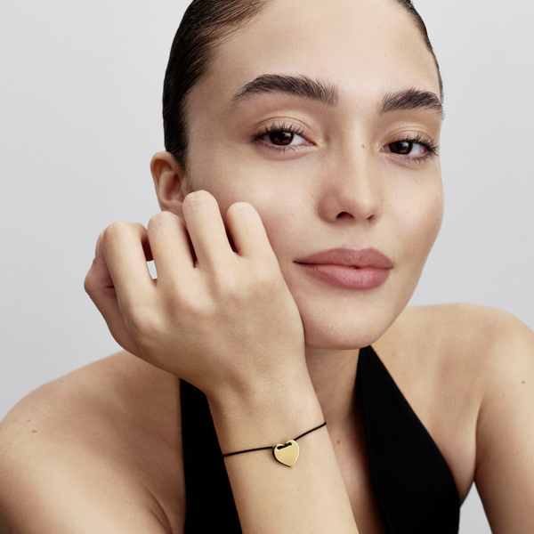 Pandora ékszer Shine gravírozható szív kord karkötő 564420C01-2