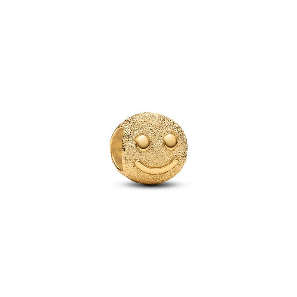 Pandora ékszer Texturált smile shine mini charm 764526C00