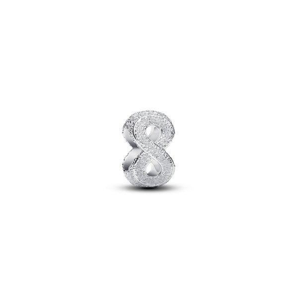 Pandora ékszer Texturált végtelen jel ezüst mini charm 794523C00