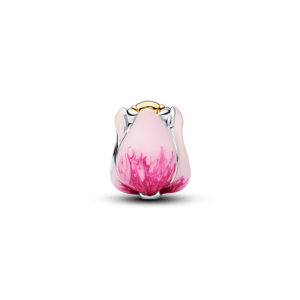 Pandora ékszer Pink tulipán ezüst charm 764352C01