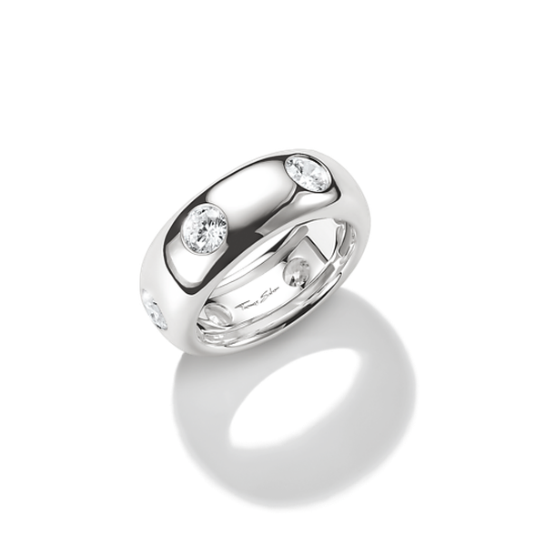 Thomas Sabo Ezüst vastag gyűrű cirkónia kövekkel 