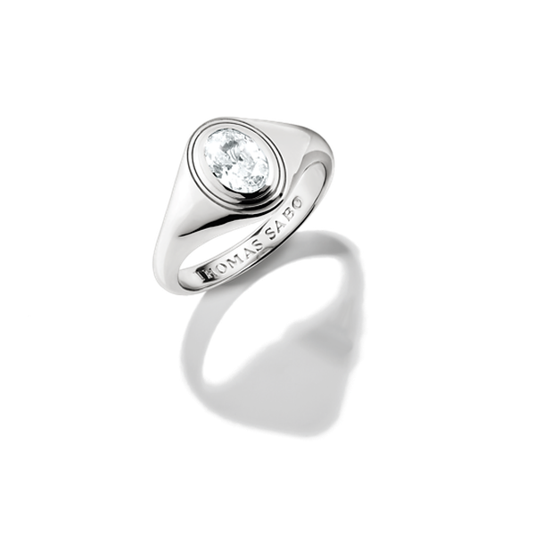 Thomas Sabo Ezüst gyűrű ovális cirkónia kővel 