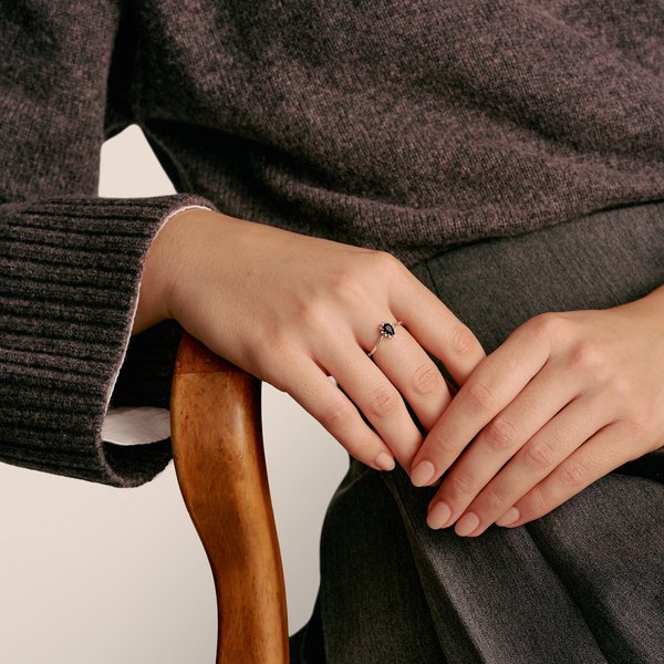 Thomas Sabo True romance fekete köves ezüst gyűrű 