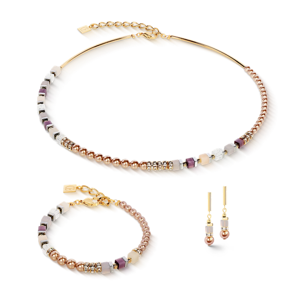 Coeur de Lion  Precious fusion pezsgő-arany nyaklánc 4354/10-1208