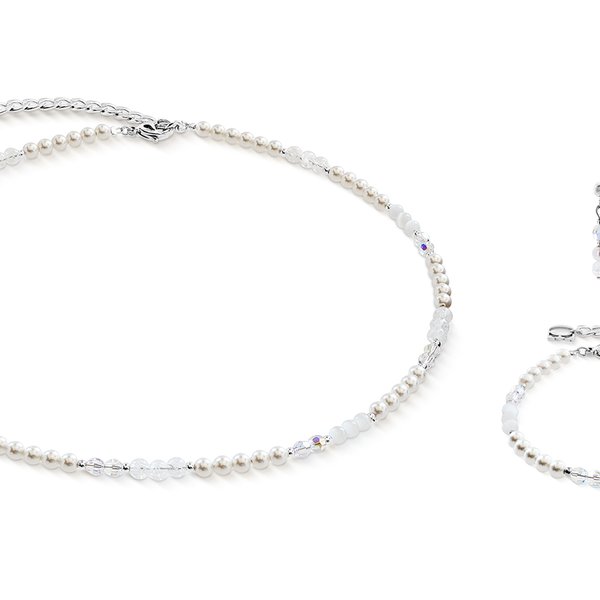 Coeur de Lion Precious fusion ezüst-fehér karkötő 4245/30-1417