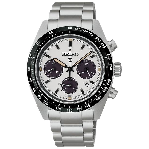 Seiko  Prospex Speedtimer 'Youngtimer' monochrome számlapos solar férfi karóra SSC961P1