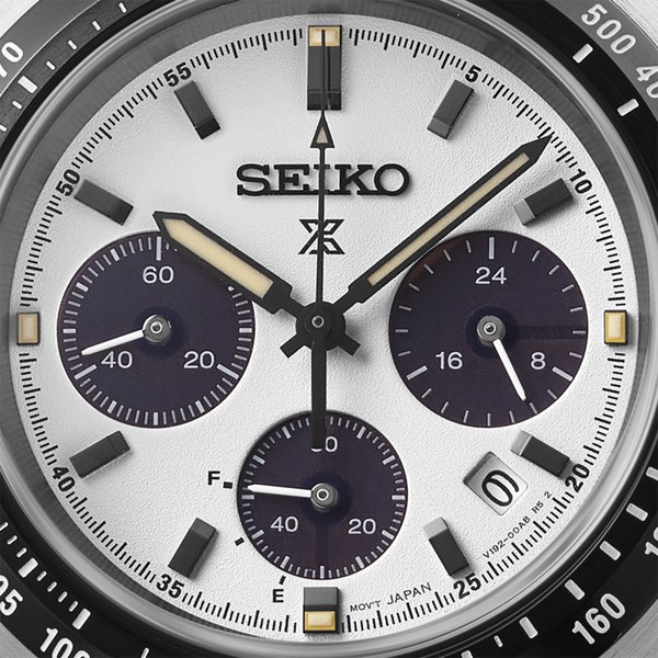 Seiko  Prospex Speedtimer 'Youngtimer' monochrome számlapos solar férfi karóra SSC961P1