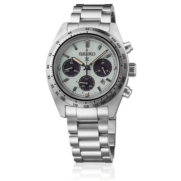 Seiko Prospex Speedtimer 'Youngtimer' mentazöld számlapos solar férfi karóra SSC965P1 