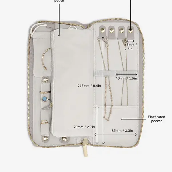 Stackers Drapp szőtt patentos utazó ékszertartó 76848