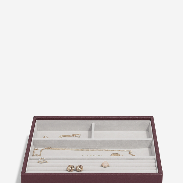 Stackers Bordó classic 4 fakkos ékszertálca 76866