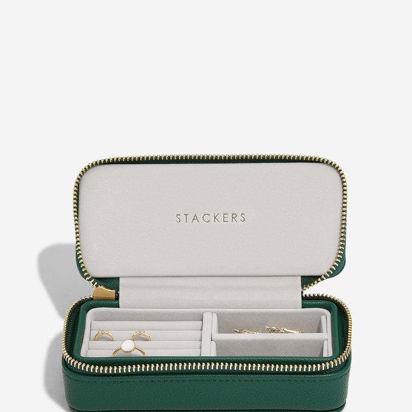 Stackers Sötétzöld közepes utazó ékszer doboz 76421
