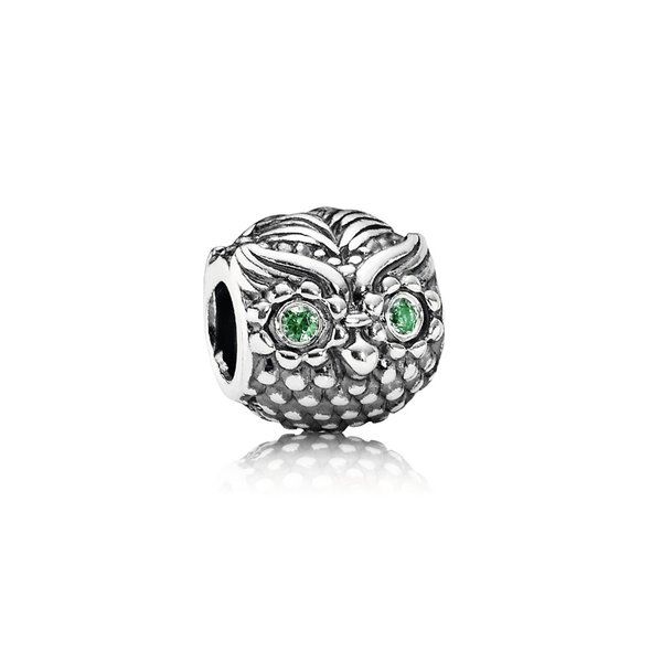 Pandora ékszer Bölcs bagoly ezüst charm cirkóniával 791211CZN