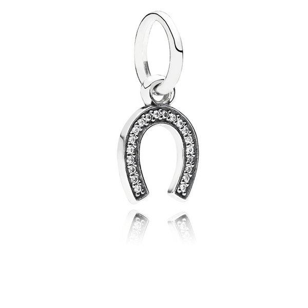 Pandora ékszer A szerencse jelképe függő ezüst charm cirkóniával 791306CZ