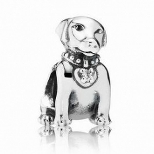 Pandora ékszer Labrador ezüst charm cirkóniával 791379CZ