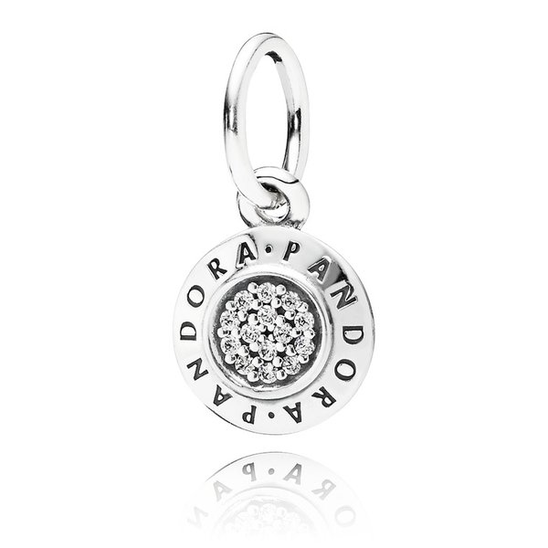 Pandora ékszer Monogrammos ezüst medál cirkóniával 390359CZ