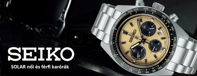 Fénnyel járó Seiko solar órák