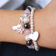 Thomas Sabo Ezüst rózsakvarc hematit tenyésztett gyöngy karkötő 