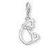 Thomas Sabo Cirkónia galléros cica ezüst charm 1245-051-14