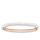 Thomas Sabo Tenyésztett gyöngy karkötő 18K rosé arannyal bevont ezüst lappal LBA0001-428-14-L17.5