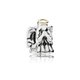 Pandora ékszer Mennyei angyal ezüst charm 14K arannyal 791770