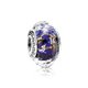 Pandora ékszer Kék batikmintás fazettált muránói üveg charm 791609