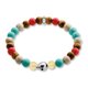 THOMAS SABO Rebel at Heart ezüst koponya karkötő színes ásványokkal