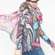 Desigual Rectangle Fuchsia Rose sál 61W54G2