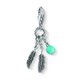 Thomas Sabo Madár toll ezüst charm türkizzel 1324-878-17