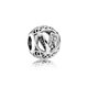 Pandora ékszer V betű ezüst charm cirkóniával 791866CZ
