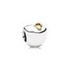 Pandora ékszer Alma ezüst charm 14K arannyal 791026
