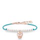 Thomas Sabo Rozé koponya karkötő tenyésztett gyönggyel - Love Bridge LBA0079-904-14