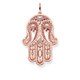 Thomas Sabo 18K rozé arannyal bevont Fatima keze ezüst medál PE731-416-14