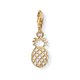 Thomas Sabo 18K arannyal bevont ananász ezüst charm 1439-413-39