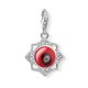 Thomas Sabo Piros üveg lótusz virág charm 1441-052-10