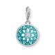 Thomas Sabo Türkiz virág ezüst charm 1447-041-17