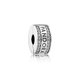 Pandora ékszer Pandora logo szilikonos ezüst klip cirkóniával 792056CZ