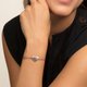 Thomas Sabo Textil karkötő gravírozható rozé szívvel LS005-597-19-L20