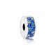 Pandora ékszer Kék ragyogó elegancia szilikonos ezüst klip 791817NSBMX