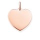 Thomas Sabo Gravírozható rozé szív medál szintetikus korundummal LBPE0022-540-10