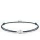 Thomas Sabo Textil karkötő ezüst cirkónia koponyával LS030-401-5-L20
