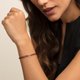 Thomas Sabo Bordó textil karkötő rozé szívvel LS040-898-10-L20
