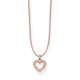 Thomas Sabo Állítható textil choker rozé szívvel LSKE005-898-19-L80